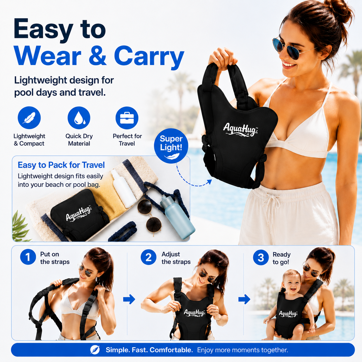 AquaHug™ Baby Swim Carrier