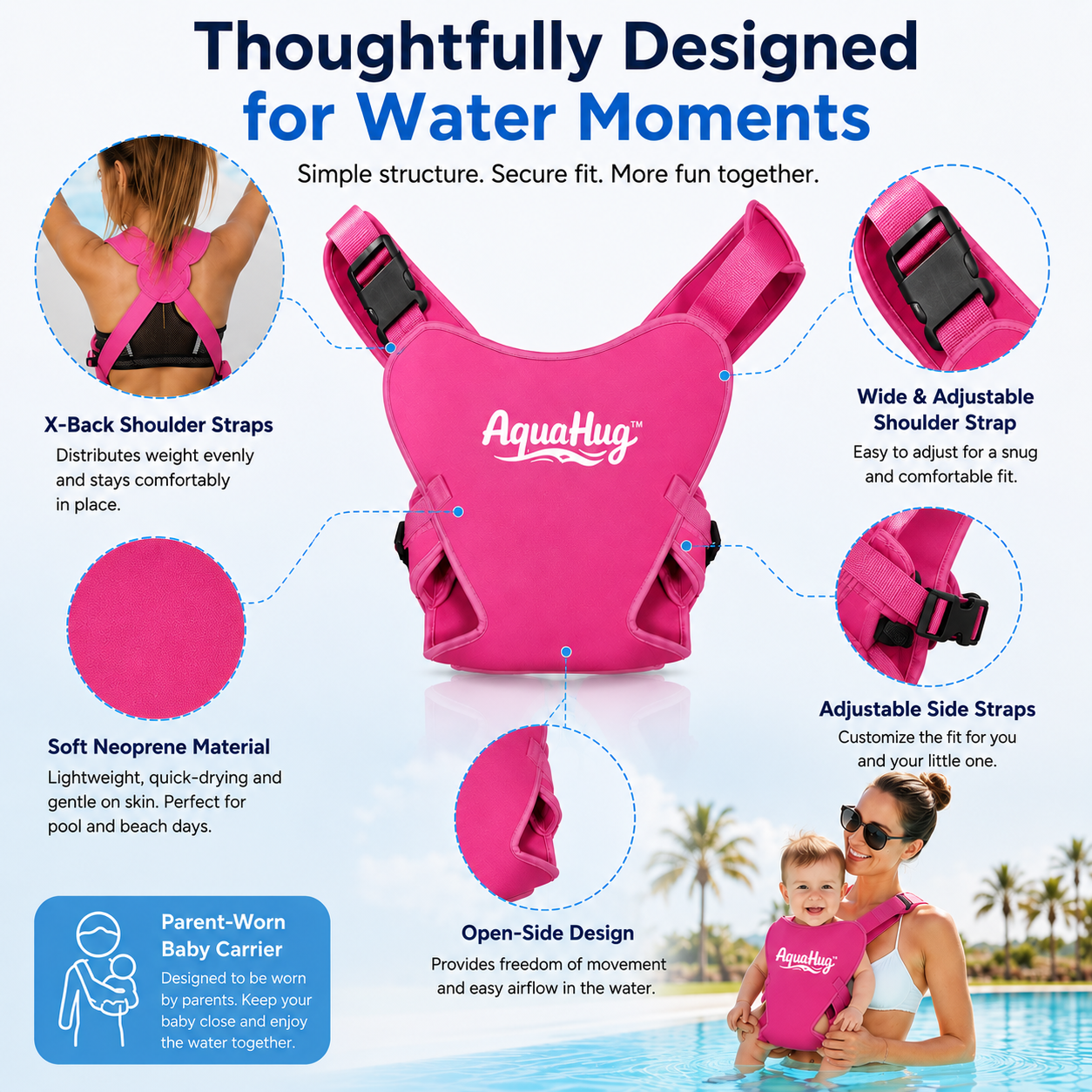 AquaHug™ Baby Swim Carrier